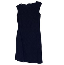 Chaps brand navy blue size 8 A-line sleeveless dress