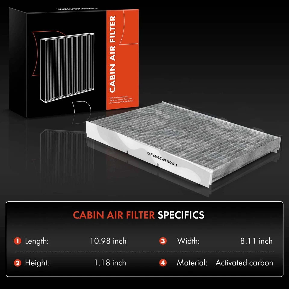 Filtro de aire de cabina de carbón activado 2 piezas para Audi TT Quattro Volkswagen Golf Jetta Foto 2 de 4