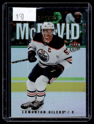 2021-22 UD Fleer Ultra Silver Foil Connor McDavid Edmonton Oilers #100