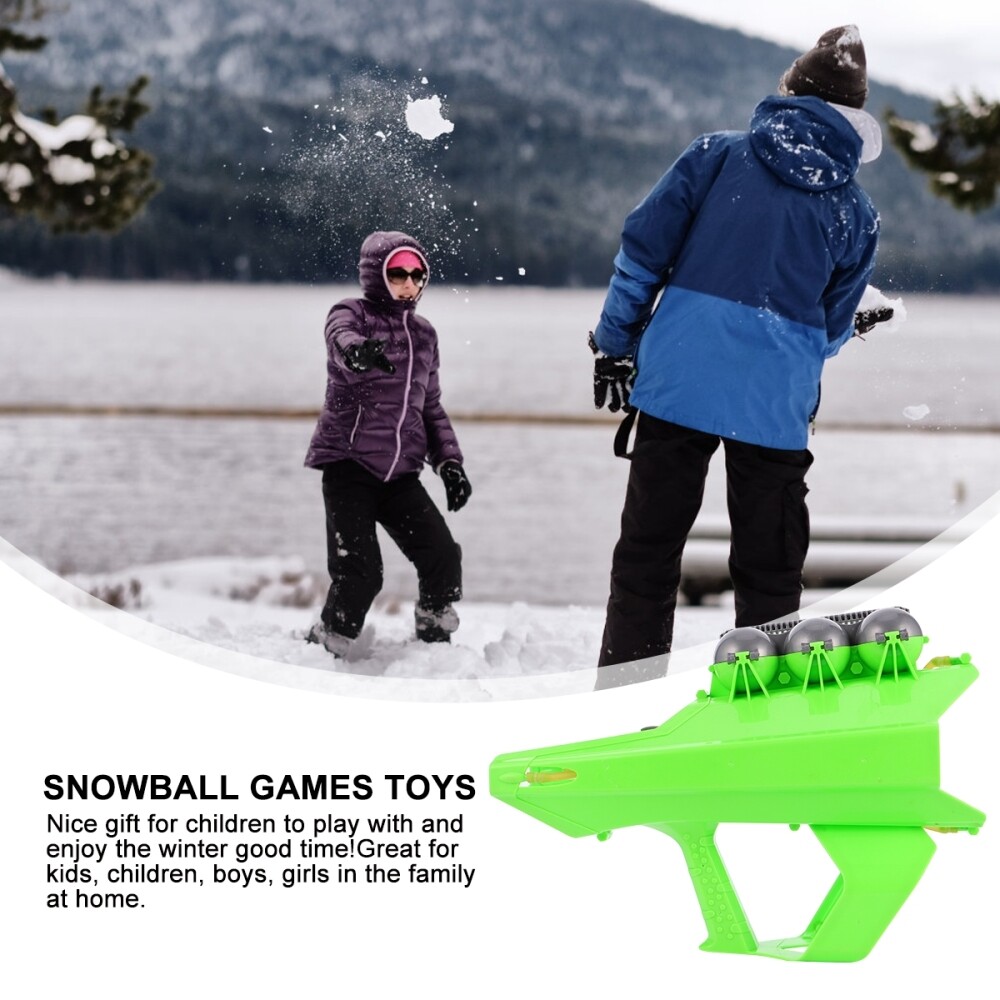 Grünes Spielzeug Strumpffüller Schneeballkanone Weihnachtsgeschenke Draussen - Bild 11 von 12