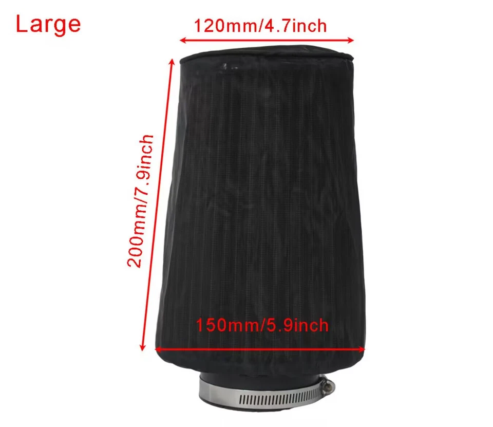 Filtro de aire para automóvil cubierta antipolvo a prueba de polvo impermeable a prueba de aceite ropa exterior accesorio automático Foto 2 de 4