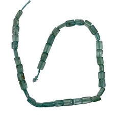 Natural Teal Apatite Cube Tube Bead 7 inch Strand  4x3x2mm  45 Beads 
