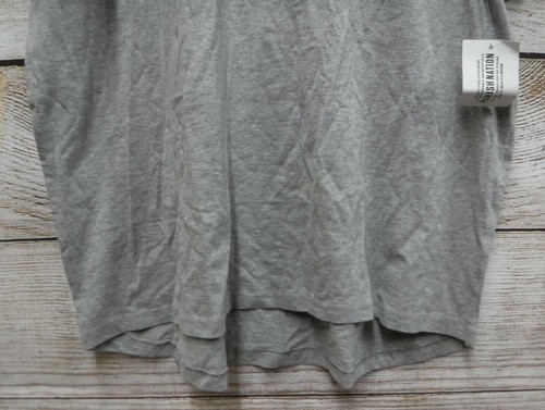 Parish Nation T Shirt Men Size 3XL Grey Zipper Chest Long Pocket Slim Shirt New - Picture 3 of 4