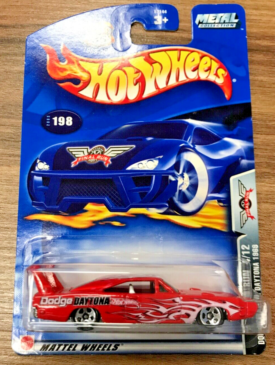 【極美品・廃盤・レア】■HOORSENBUHS■WALL CLASSIC■US7 Hot Wheels '69 Dodge Charger Daytona #198 HW '03 Final Run 4/12