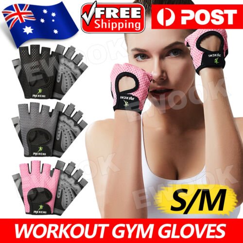 WEIGHT LIFTING WORKOUT GYM GLOVES BODYBUILDING FITNESS CYCLING CROSSFIT TRAINING - Picture 1 of 11