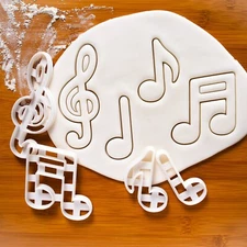 Treble Clef & Musical Notes Cookie Cutters Set - music note teacher choir sing