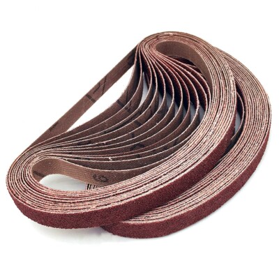 1/2 x 18'' Sanding Belts Air File Belt Sander Sandpaper 40 60 80 120 180 240 Grit