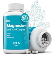 Magnesium Complex Bisglycinate Citrate and Malate High Dose 190 Capsules 400mg M
