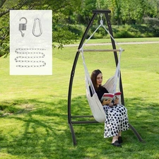 G TALECO GEAR C-Type Hanging Hammock Chair Stand, Heavy Steel Swing Hammock C...