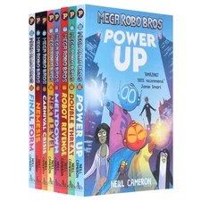 Mega Robo Bros Series by Neill Cameron Graphic Novels 8 Books Set - Ages 9-12-PB