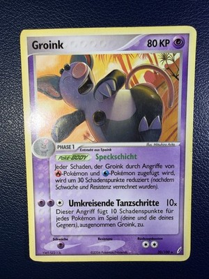 Ground/Grumpig 20/100 German Pokemon Crystal Guardians Rare
