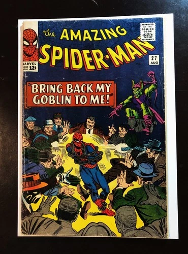 Amazing Spider-Man #27. VG 4.0. Crime Master App. Green Goblin Cover. 1965.