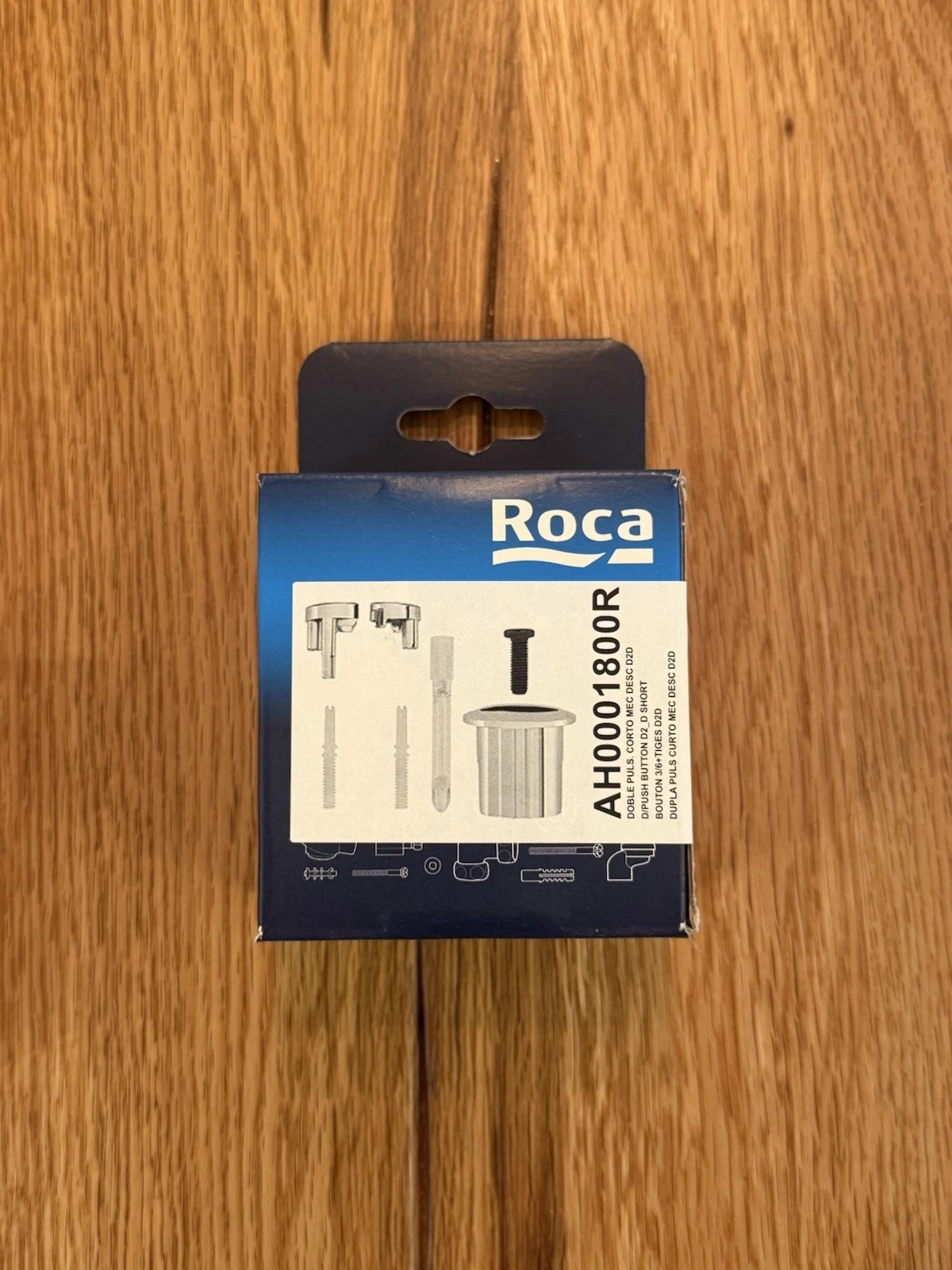 Roca Dual Flush Push Button Threaded Push Rods D2D AH0001800R Chrome - New 2