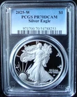 2025-W 1oz Silver American Eagle Dollar - PCGS PR 70 DCAM