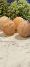 Himalayan Natural Salt Massage Stone Set, Pink Orange, Set of 4