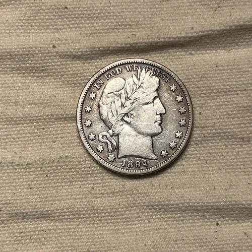 1894 50C BARBER SILVER HALF DOLLAR ZM