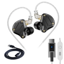 ZS10 Pro 2 USB C Headphones Gaming in Ear Headphones Hybrid 4BA 1DD Driver wi...