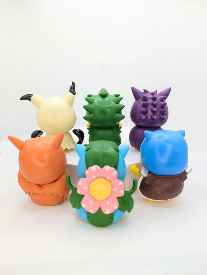 Pikachu Cosplay Figures - Set of 6 Pokemon Pikachu Cosplay Figurines - 3in NEW - Image 4 of 4