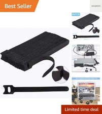 60 PCS 6 Inches Reusable Cable Ties, Adjustable Cord Straps Wire Organizer Co...