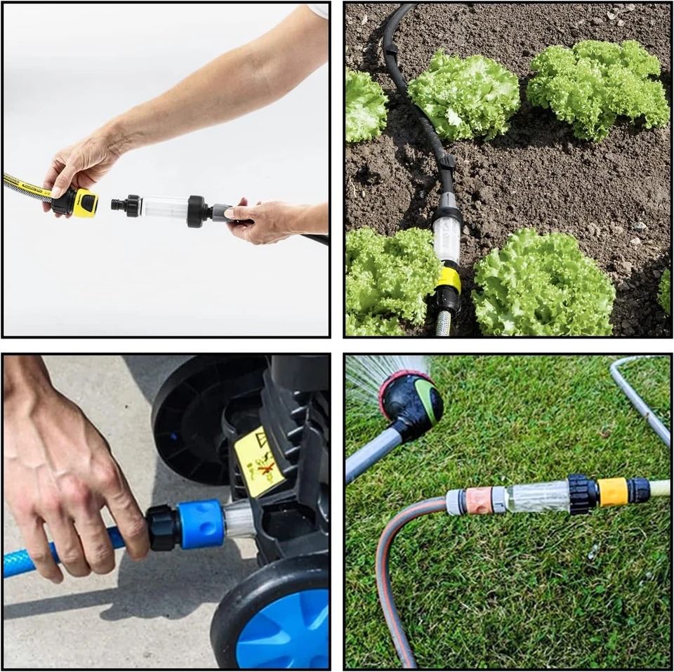 Wasserfilter Gartenschlauch Set 3/4 Zoll Pumpe Filtereinsatz Schnelladapter - Bild 4 von 4