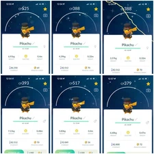 Shiny Pikachu Dapper Pikachu with RED/YELLOW/BLUE accents TR-DE 20k starDust