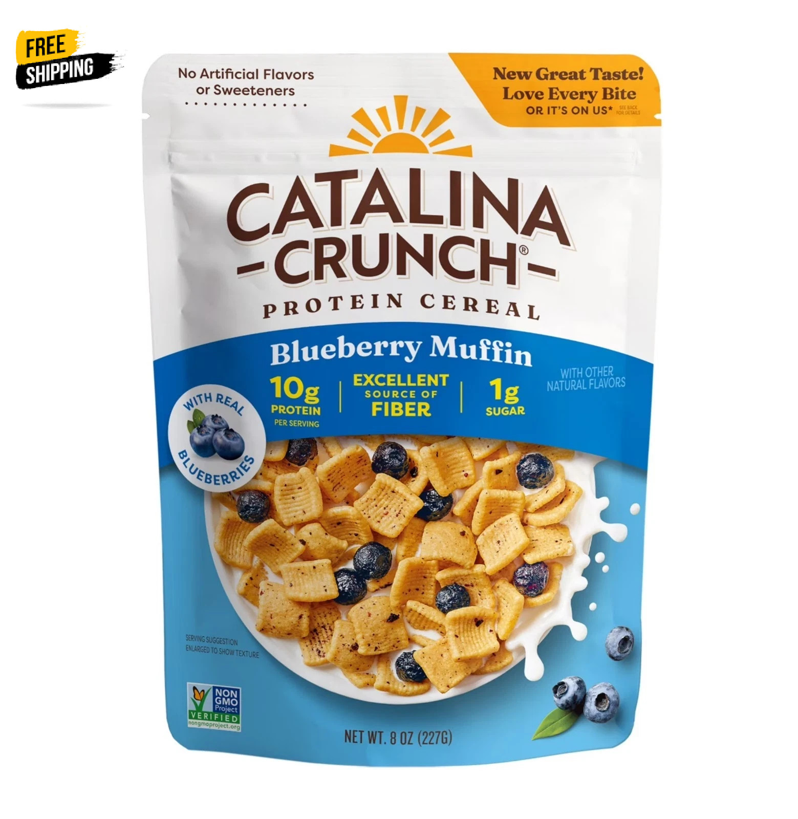 Catalina Crunch Protein Cereal, Blueberry Muffin With Real Blueberries 8 oz