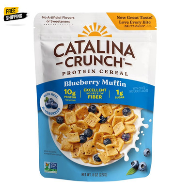 Catalina Crunch Protein Cereal, Blueberry Muffin With Real Blueberries 8 oz