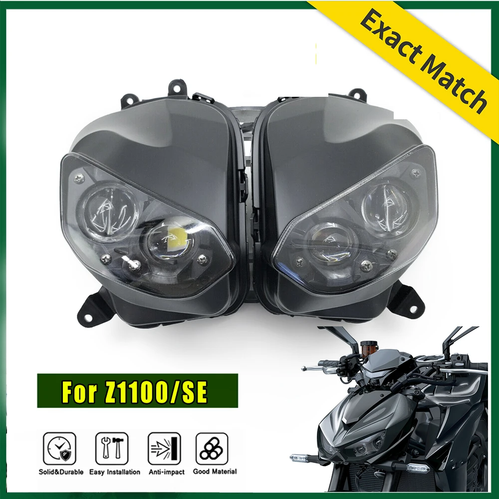 テツ Front Headlight Assembly Headlamp Fit for KAWASAKI Z1100 SE ZR1100
