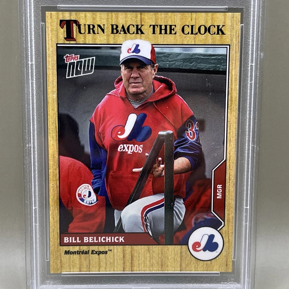 2023 Topps Now X Belichick #BB1 Turn Back the Clock Bill Belichick PSA 10 Expos - Image 3 of 4