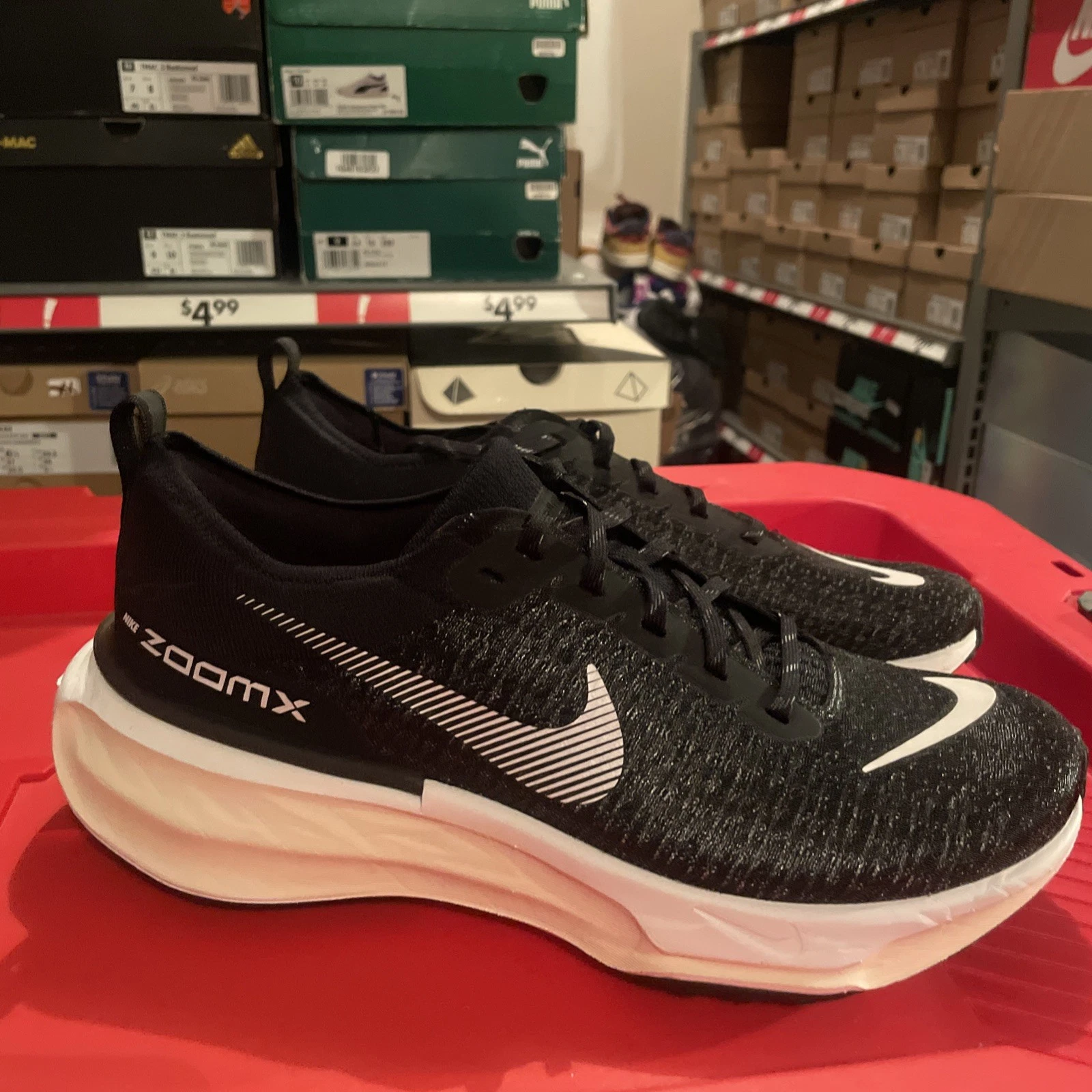 Nike ZoomX Invincible Run Flyknit FK 3 Oreo bianche DR2615 001 da uomo taglia 12