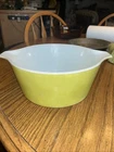 Vintage Pyrex Yellow Citrus #471 One Pint Casserole Dish