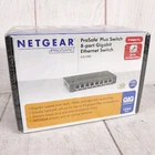 BRAND NEW - Netgear PROSafe 8 Port Gigabit Ethernet Switch GS108E-100NAS SEALED