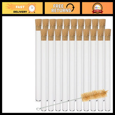 20 Pack 20X150mm Glass Test Tubes with Cork Stoppers Cleaning Brush, 36ml