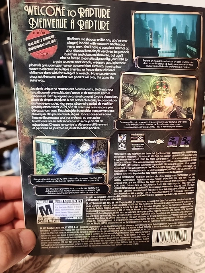 Bioshock - PC DVD-ROM 2006 w/ Slip Cover VG - Image 4 of 4