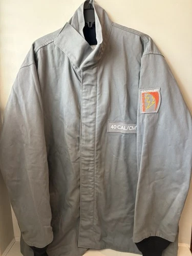 Salisbury by Honeywell Pro-Wear Arc Flash Coat Gray 40 cal/cm2 L ACC4032GYL - product listing photo