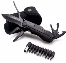 Engraved Multitool Knife – Custom Name Camping Tool Gift for Outdoor Adventures