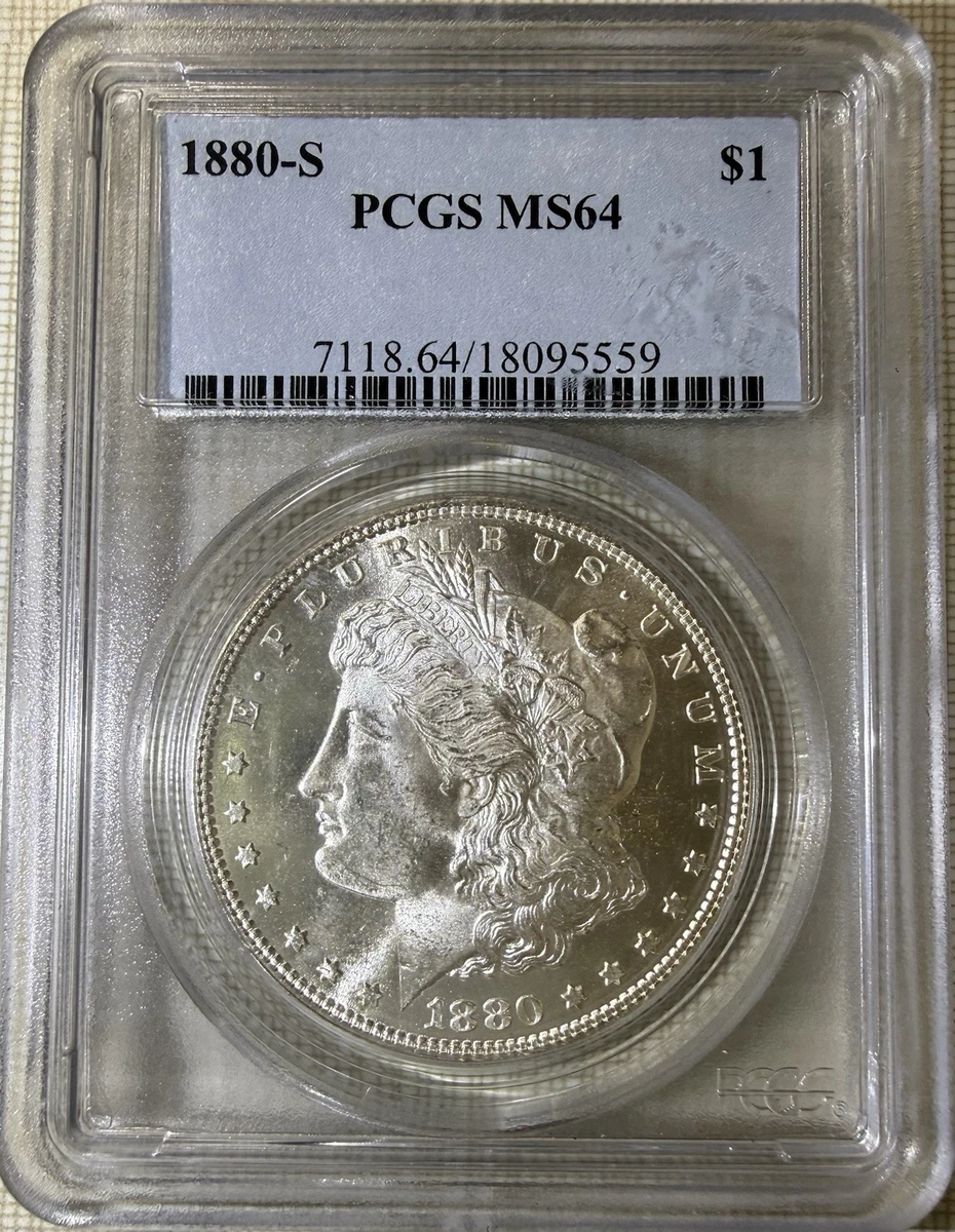 MS 64 Graded 1880 Year Morgan US Dollars (1878-1921) for sale | eBay