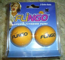 Flingo TRAMPOLINE SUPER BOUNCE beach volleyball game replacement balls 2 pack