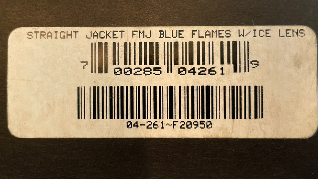 Oakley Straight Jacket FMJ Blue Flame Sunglasses - Ice Iridium - MINT NEW IN BOX