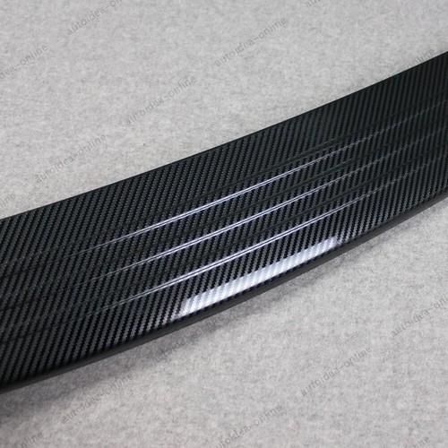 Carbon fiber Rear Bumper Sills Guard Plate Cover Trim Fits Mazda 3 Sedan 2019-24 - Picture 5 of 10