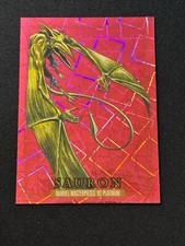 2024 Marvel Masterpieces Platinum ‘92 Sauron Pink Lasers /992 #76