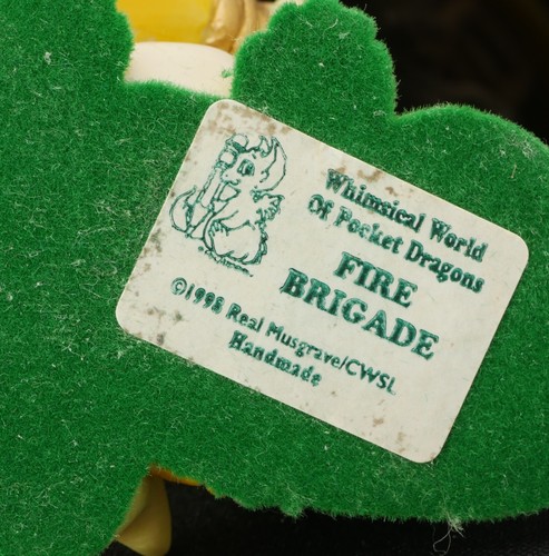 Very Cute Real Musgrave Whimsical World Of Pocket Dragons ~ Fire Brigade ~ 1998 - Picture 3 of 3