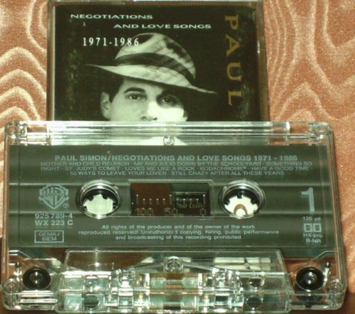 PAUL SIMON NEGOTIATIONS & LOVE SONGS 1971-1986 CASSETTE ALBUM - Picture 2 of 12