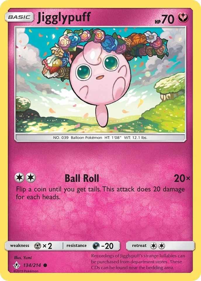Jigglypuff 134/214 Sm-Unbroken Bonds