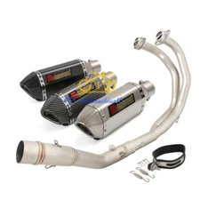 Complete System For Yamaha MT-03 YZF R3 Tail Muffler Exhaust Front Link Pipe