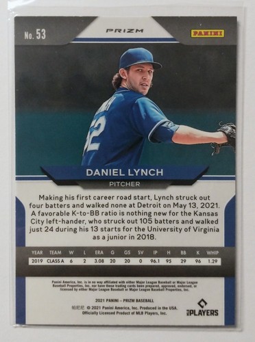 2021 Panini Prizm Daniel Lynch RC Blue Royals - Picture 2 of 2