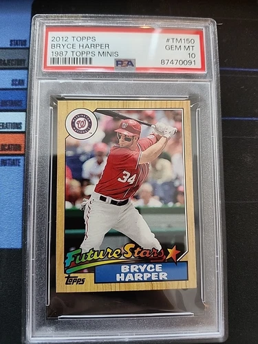 2012 Topps Bryce Harper RC 1987 Minis Future Stars PSA 10 #TM150 POP 94