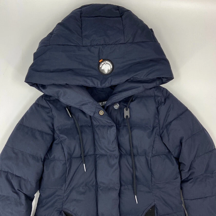 Blue puffy hot sale coat