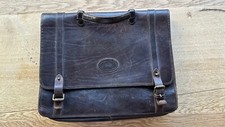 MULBERRY Valigetta Alta Qualità Pelle Marrone Vintage 90th, circa 40x30 cm/Laptop