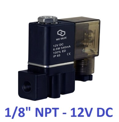#ad 1 8quot; Inch PA66 Fast Response Electric Solenoid Process Valve 12V DC DIN $19.99